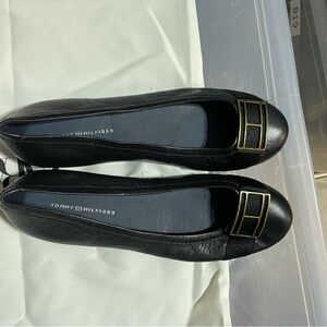 Tommy Hilfiger Black Ballet Flats